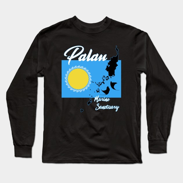 Palau Marine Sanctuary Long Sleeve T-Shirt by NicGrayTees